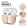 Etui silikonowe TECH-PROTECT SILICONE HOOK APPLE AIRPODS 3 CAFFE LATTE